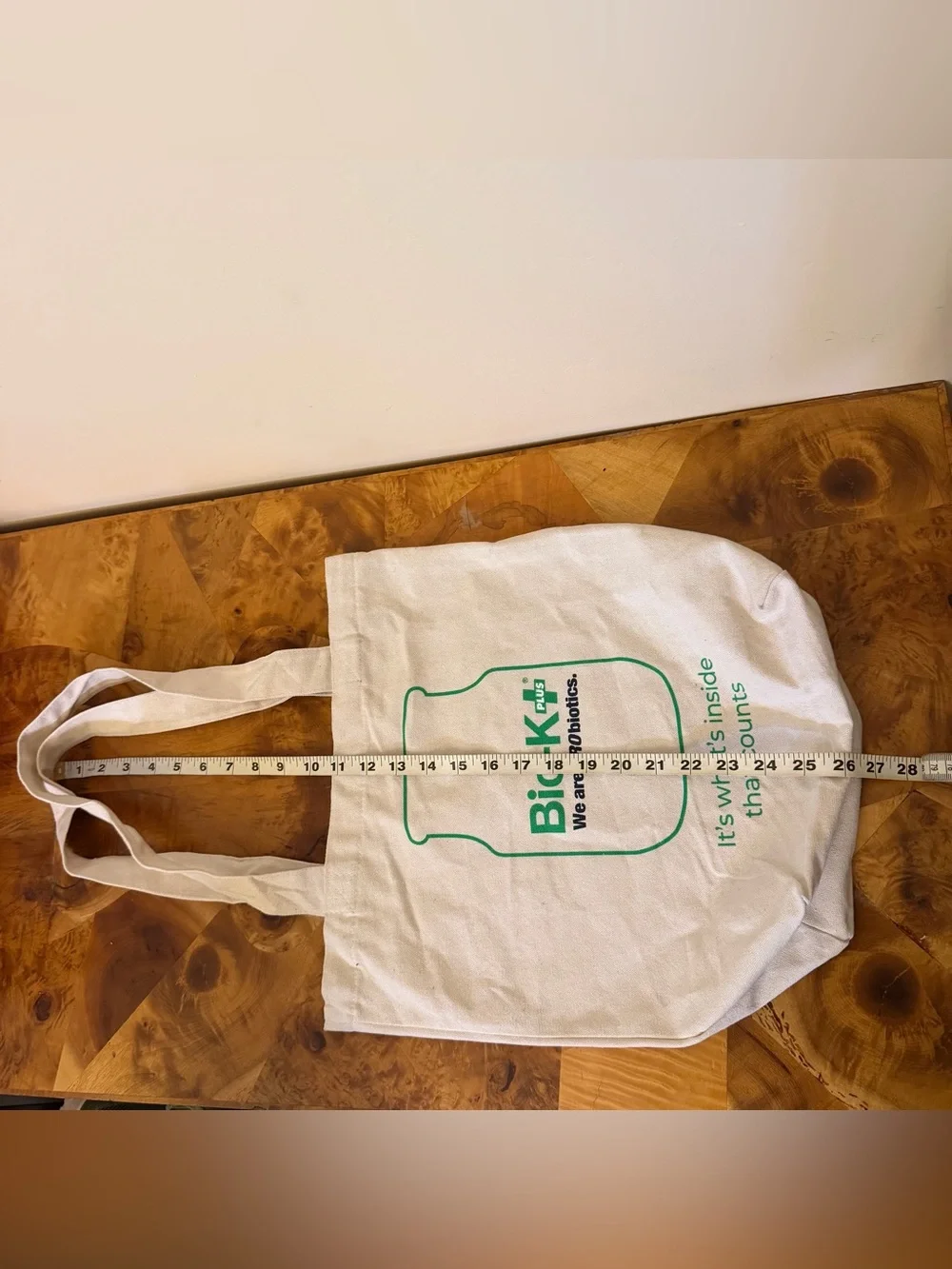 Canvas Tote Bag Bio-K Plus Probiotics Promotional Item